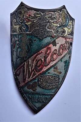 Patacchino Wappen gemarkt WELCOS MILANO, für Fahrradboot Epoche
