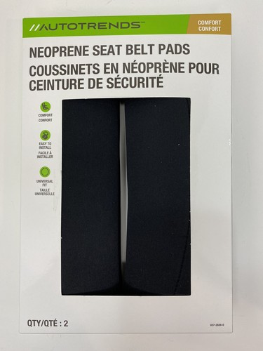 Autotrends Neoprene Seat Belt Pads Set Of 2 New In Box A6