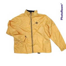 CATALINA Vintage Small 4-6 Zip-up Wind Jacket Bright Yellow with Drawstring Ne