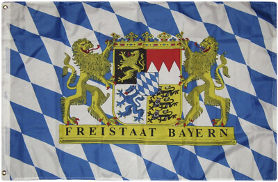 2x3 Bavaria Bavarian Freistaat Friestaat Bayern Knitted Flag 2'x3' Banner
