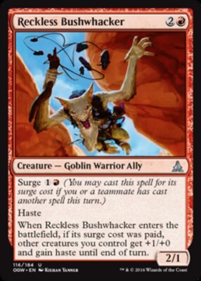 4x Reckless Bushwhacker Light Play, English Oath of the Gatewatch MTG Magic