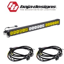Baja Designs 30" OnX6 Dual Control Combo Light Bar W/ High/Low Wiring Harnesses
