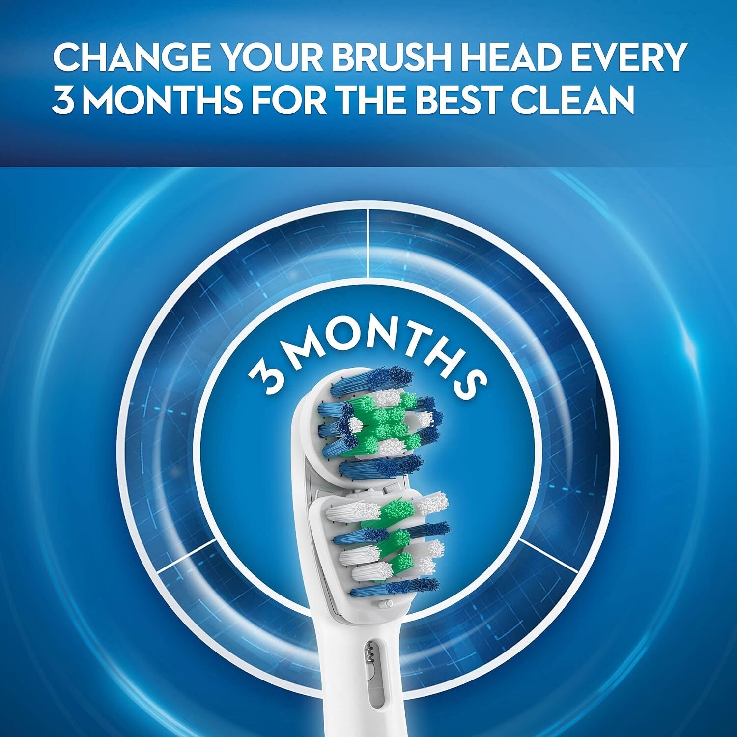 OralB Dual Clean Replacement Electric Toothbrush Brush Heads, 3 Count