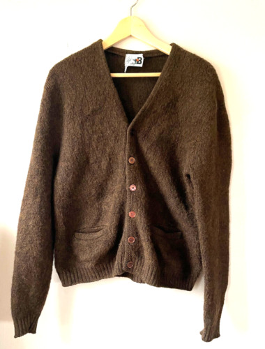 Vintage Wool Cardigan Kurt Cobain Sweater Mens La… - image 1