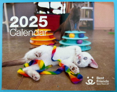 Best Friends Animal Rescue 2025 Wall Calendar - Cats Dogs Birds Rabbits Pets