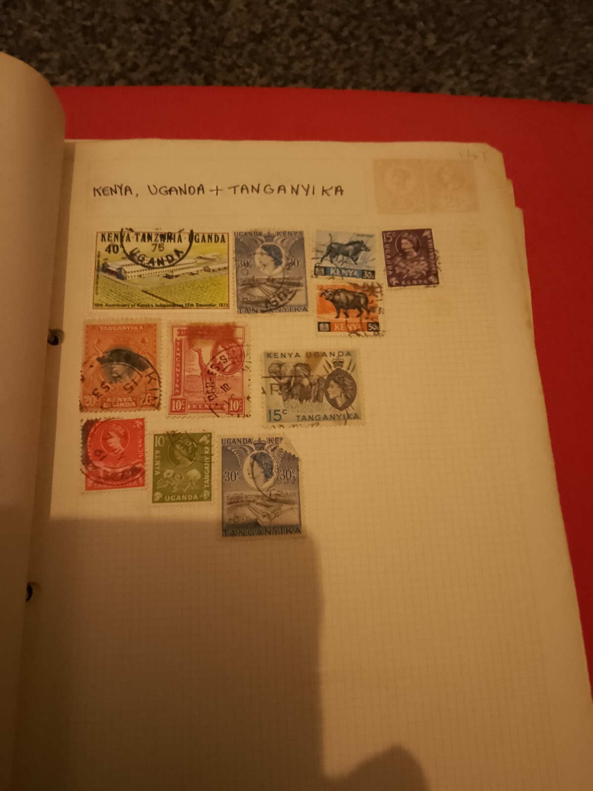 Stamp Album In Folder Around 500 Stamps Lot 2 eBay