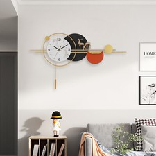 90*50cm Large Wall Clocks for Living Room Decorative, Modern Silent Wall Clock