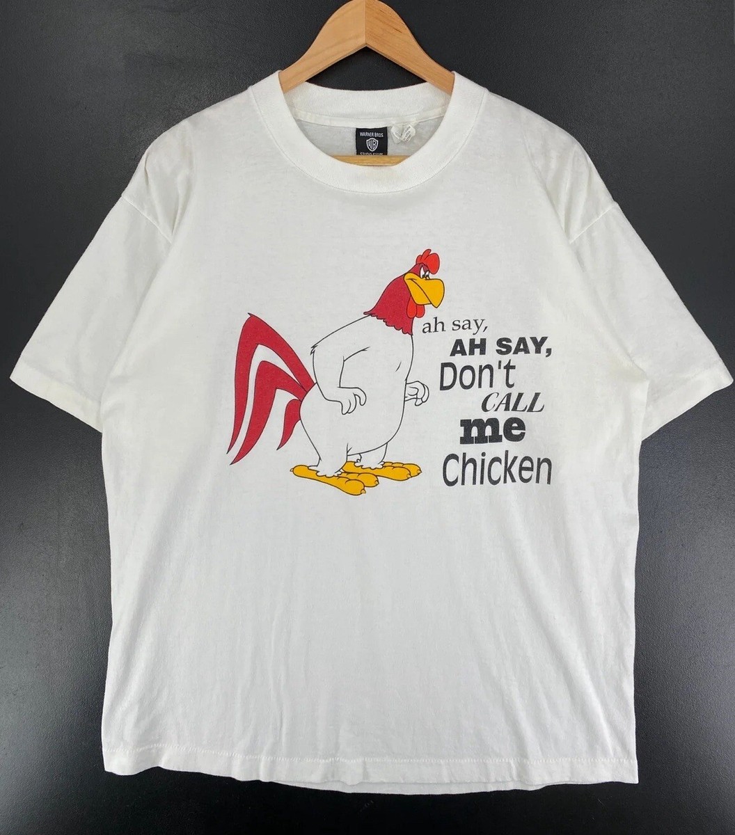 VTG 90'S LOONEY TUNES FOGHORN LEGHORN SIZE L T-SHIRTS Don't Call