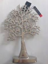 Deko-Baum aus Aluminium (h 38 cm, silber, Schmuckständer, Colmore, Schmuck)
