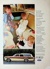 Original 1967 Ford AD: Classes of travel_ first-class and with children