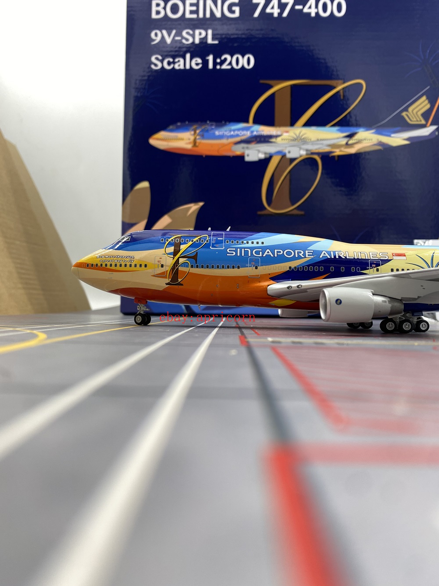 SQ Wings 1/200 Singapore Airlines B747-400 Alloy Aircraft