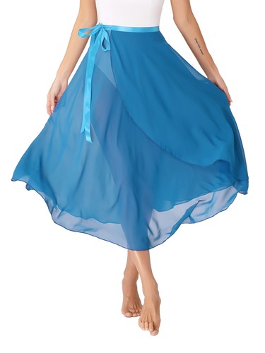 Womens Girls Lyrical Ballet High Low Skirt Dance Performance Long Maxi AU - Picture 112 of 123