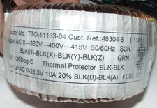 Ringkerntransformator 0-380-400-415V 0-28,3V 10A