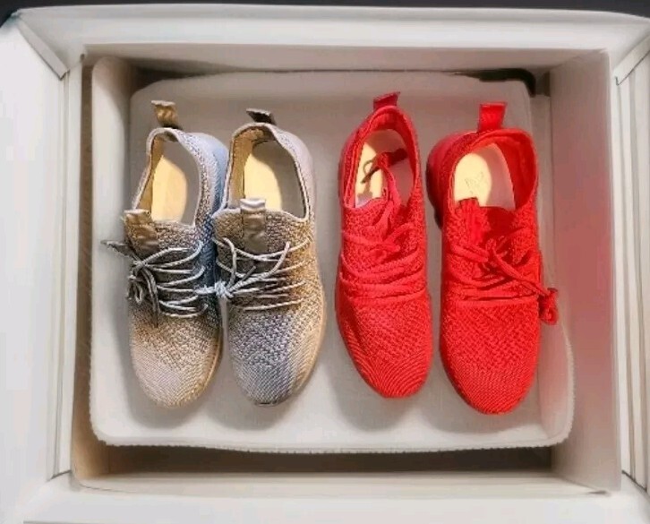 LOTTO 2 Sneaker Fashion Maglia Uomo AMAZON KEEEMS Slipon Casual TAGLIA 41 ROSSE E MARRONE