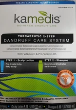 Kamedis 2 Step Dandruff Care System 4.2 Oz Scalp Lotion And 6.8 Oz Shampoo