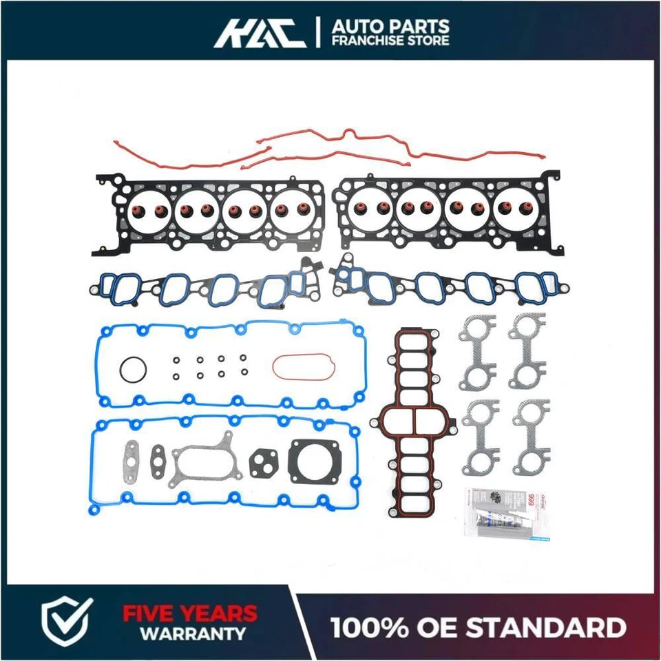 Juego de juntas de culata de 5,4 L para Ford F150 F350 Expedition Excursion E150 E250 00-04 Foto 2 de 4