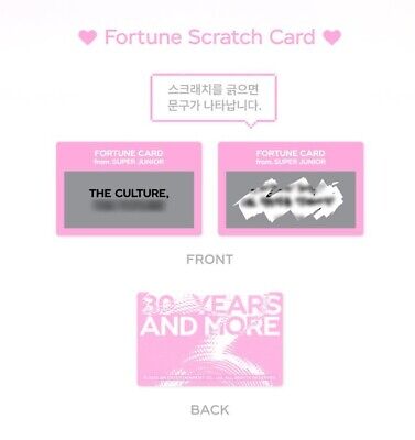 SMTOWN LIVE 2025 OFFICIAL GOODS SUPER JUNIOR FORTUNE SCRATCH SMTOWN LIVE 2025 OFFICIAL GOODS SUPER JUNIOR FORTUNE SCRATCH