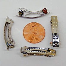 Small 1" Hair BARRETTES Hair Clip 30mm Nickel Free Metal for Children Dolls Dog