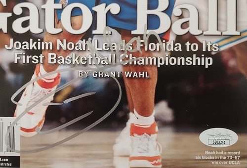 JOAKIM NOAH FLORIDA GATORS SIGNED/AUTOGRAPHED 2006 SPORTS ILLUSTRATED JSA COA - Picture 2 of 4