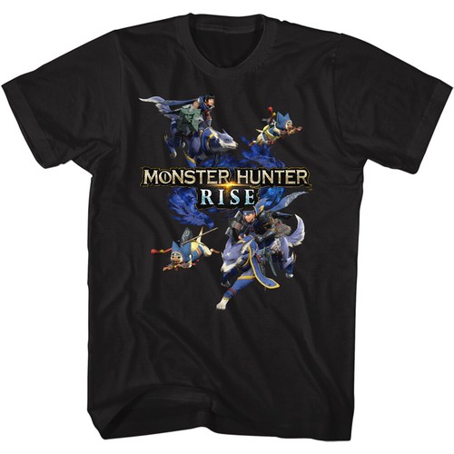 Monster Hunter Capcom Video Game The Whole Crew Rise Men's T Shirt - 第 1/3 張圖片