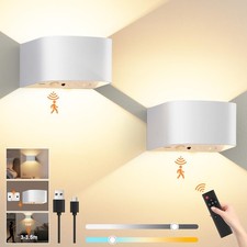 Motion Sensor Wall Light with Remote Control, 3-Color Temperature White