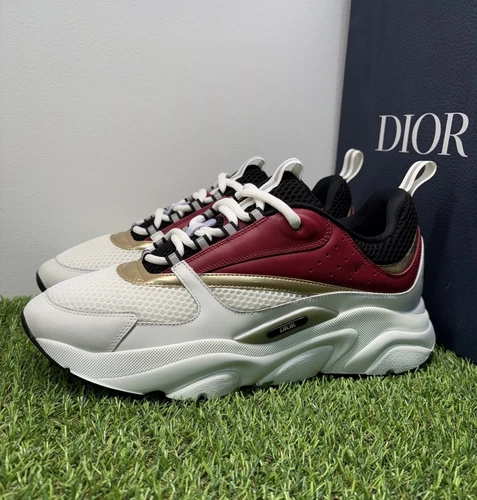 Taille 44 EU (11 US) Baskets Dior « Rouge, Or » B22 SUPER PROPRES !