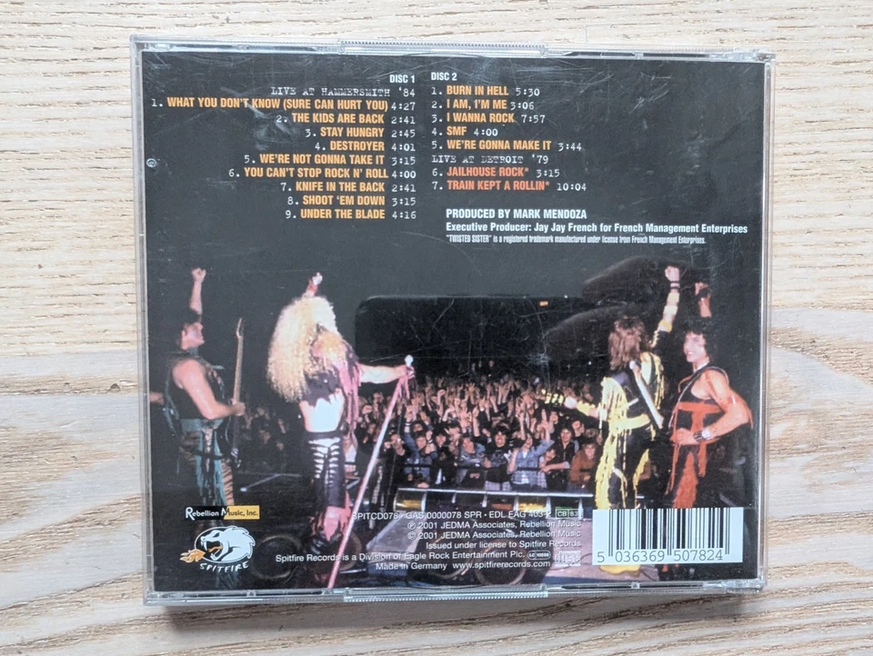 Twisted Sister Live at Hammersmith CD - Image 2 of 2