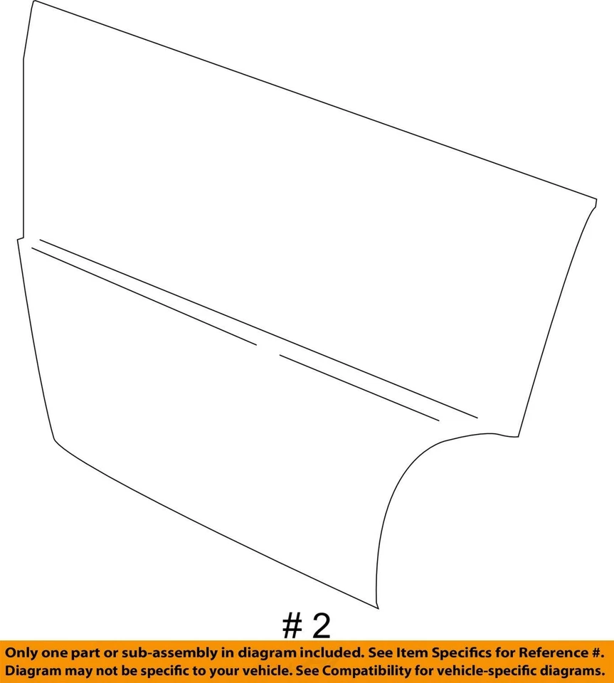 1995-2005 CHEVROLET PONTIAC CAVALIER SUNFIRE PANEL-RR S/D OTR 22713994 - NOVO - Imagem 3 de 3