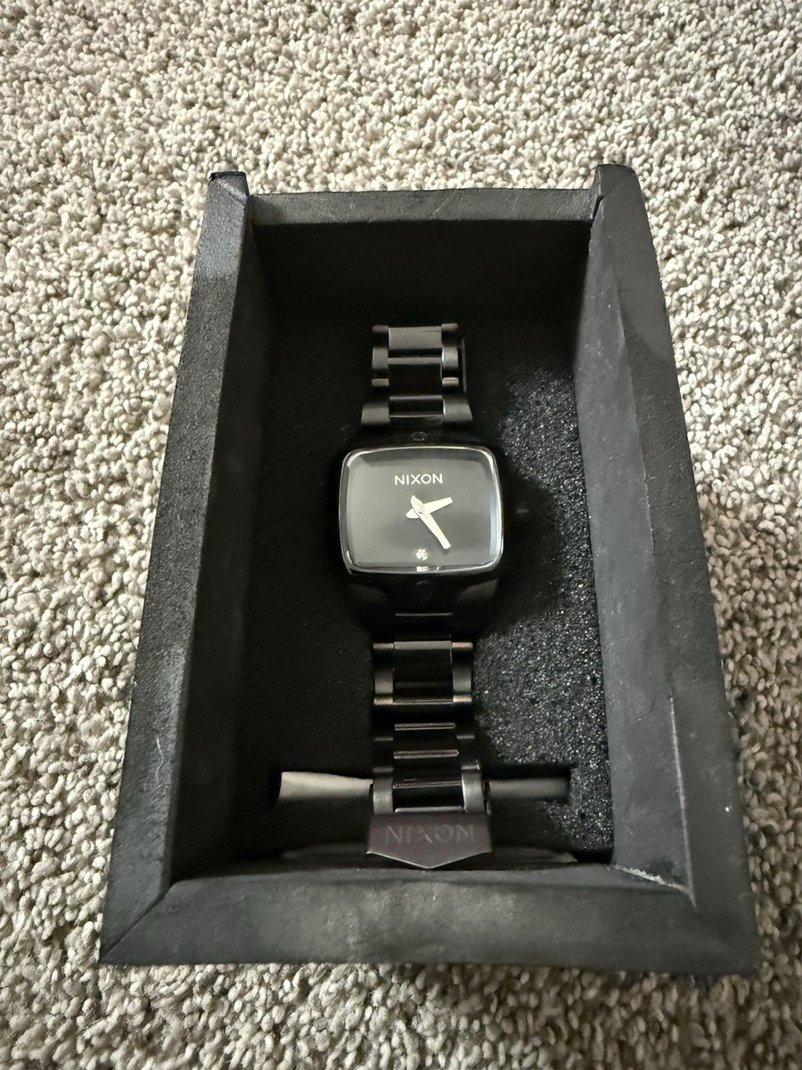Nixon Black Square “Small Player” Stainless Steel Bracelet  display picture 3