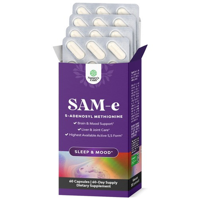#ad #ad Sam E 200mg Mood Support Supplement Natural Relaxing Mood Boost Brain 60ct $24.99