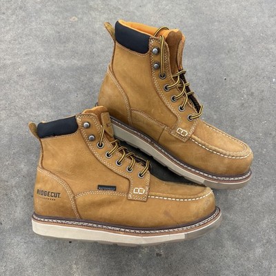 Ridgecut Mens Size 10 M Steel Toe Moc Contractors Boots