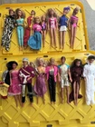 Vintage Barbie & Ken Fashion Doll Lot (12) Clothes Accessories Case
