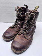 Vtg Dr. Martens Niel Air Wair Brown Leather Boots Men US Size 11 Doc As Is