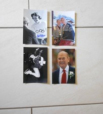4 zdjęcia z autografem z łyżwiarstwa figurowego absolutnej światowej klasy - medalista