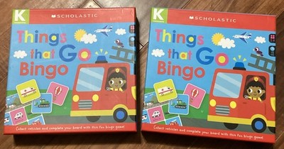 Things That Go BINGO Find & Match Vehicles Preschool Learning Game Kindergarten
