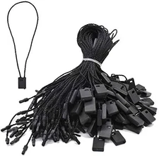 Nylon snap lock hang tag fasteners loops