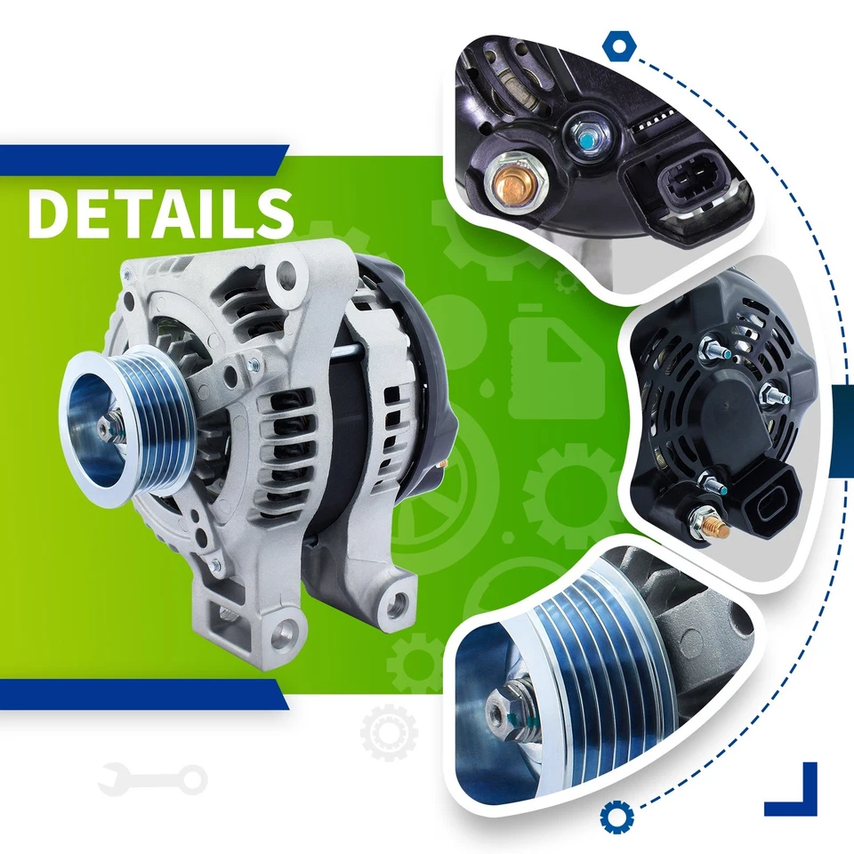 Alternator for Chevrolet Malibu 2008-2012 Equinox 2008-2017 3.6L Foto 4 de 4