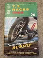 Official TT Races 1965 Race Program World Championship MotoGP Guide