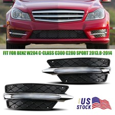 2pcs Daytime Running Light Fog Lamp Drl Led For Benz W204 C-class C300 2013-2014