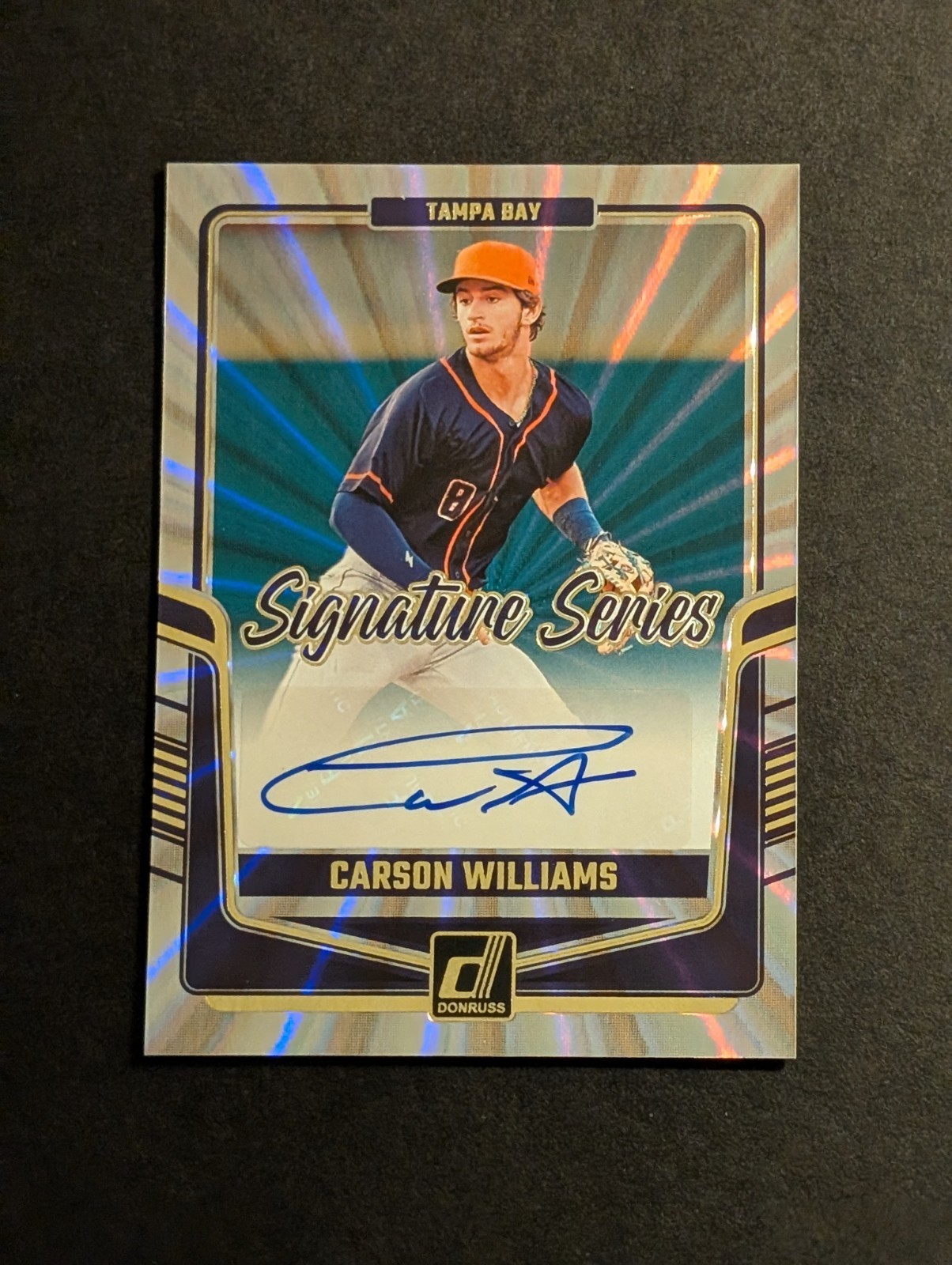 2024 Donruss Carson Williams #SS-CW AUTO! Signature Series Laser!! 🔥📈🔥