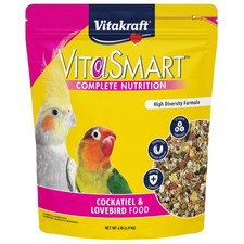 Brand Vita Smart Gourmet Cockatiel  Lovebird Food Vitamin-Fortified Daily Pet