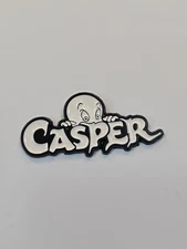 Casper Lapel Pin The Friendly Ghost Shy Peeking Over Letters 