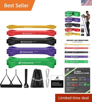Durable Pull-Up Assist Bands - 5 Power Levels for Effective Home & Gym Workouts