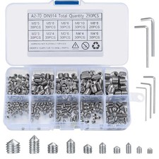 Kegel Kugelkopf Schrauben, Edelstahl, M3-M8, Innensechskant, 290 Stück