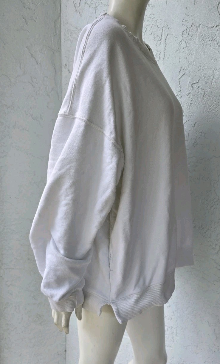 FP Movement All Star Pullover Solid White Sweatsh… - image 3