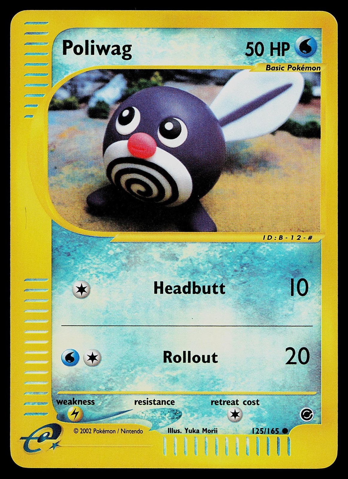 Pokemon Card - Poliwag Expedition Base Set 125/165 Reverse Holo Common
