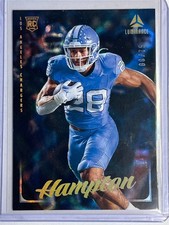 2025 Panini Luminance Omarion Hampton Black # /75 Rookie Chargers RC SN