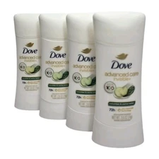 Dove Advanced Care Invisible+Deodorant, 2.6 Oz (Pack of 4) Exp:2/27-Free Shippin