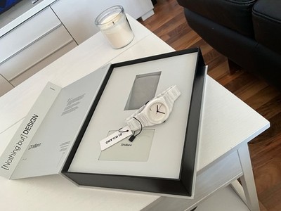D1 Milano Pure White Ceramica Watch CEBU02