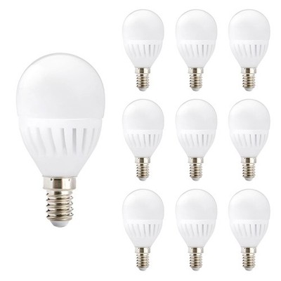 Kobi E14 LED Lampe 9W 900lm 6000K Kaltweiß 230V 45mm 10 Stück